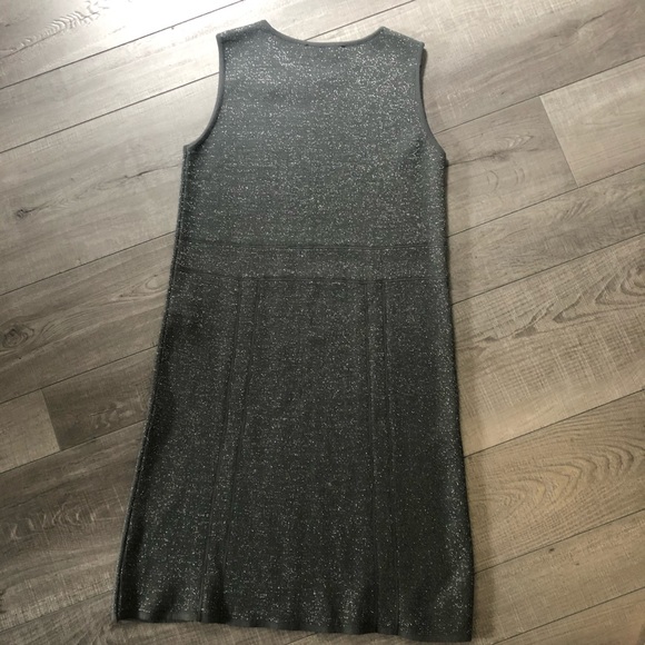 LALTRAMODA Sparkly Grey Dress Made in Italy Small - Picture 6 of 7